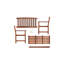Banc de jardin en bois Lancaster Eucalyptus