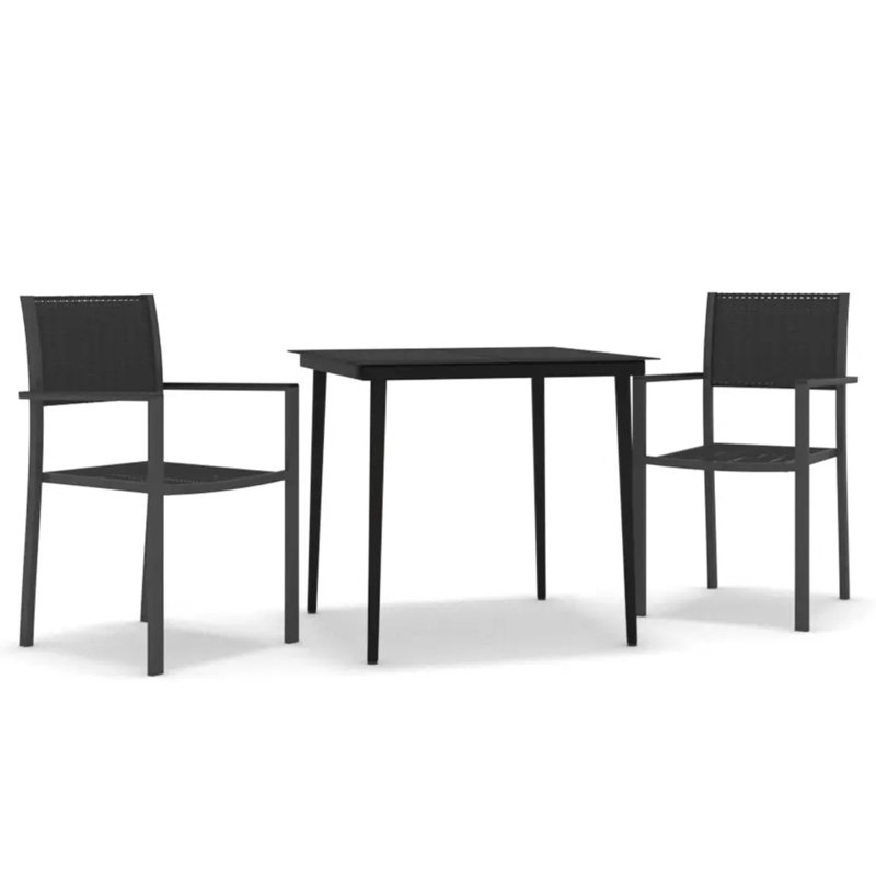 Haely 2 - Person Patio Dining Set with Square Table