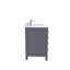 Meuble-lavabo simple 36 po avec comptoir en quartz blanc Rooh-87758930