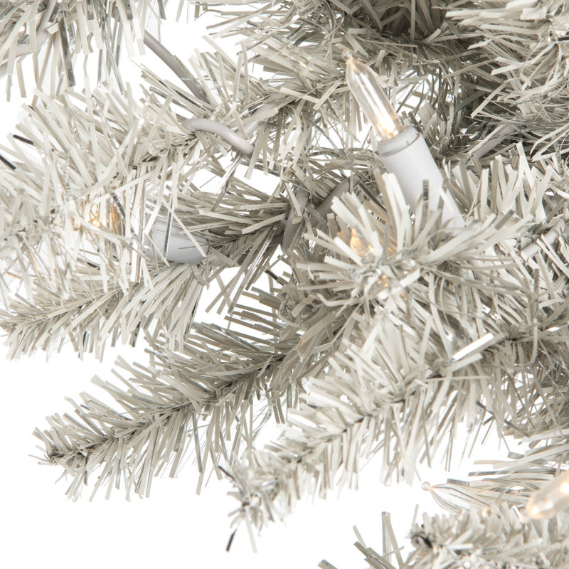 Couronne de sapin artificielle en PVC, H 36 po x l 36 po x P 3 po, Rose, Oui