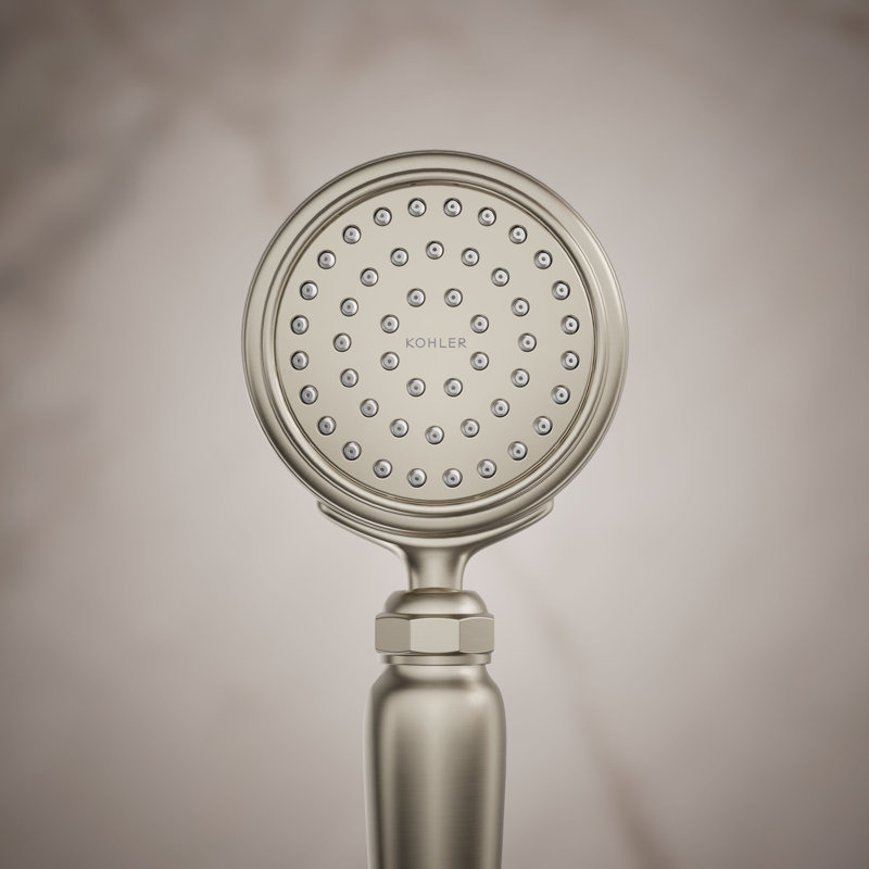 Artifacts Full/Standard Handheld Shower Head with Katalyst Air Induction Spray, Vibrant Brushed Nickel
