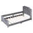 Classic Stripe Headboard Gray Twin Daybed - & Beautiful Velvet With Stylish Appealing-446708441