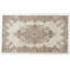 Hand-knotted Vintage Medallion Design Wool Turkish Area Rug in Neutral Colours