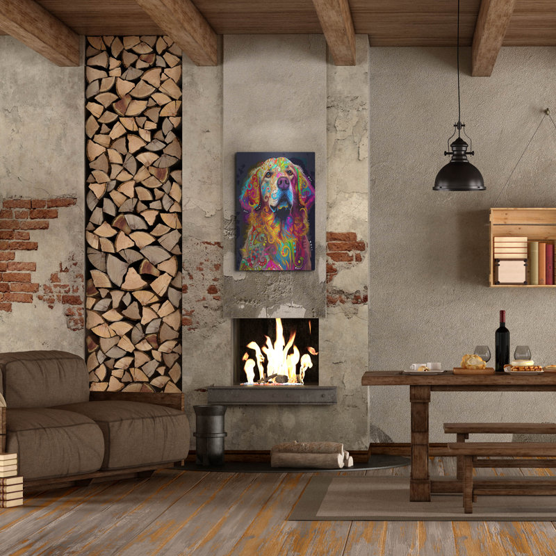Art mural en métal Winston Porter «The Gleaming Golden» par Dean Russo, H 36 po x l 24 po