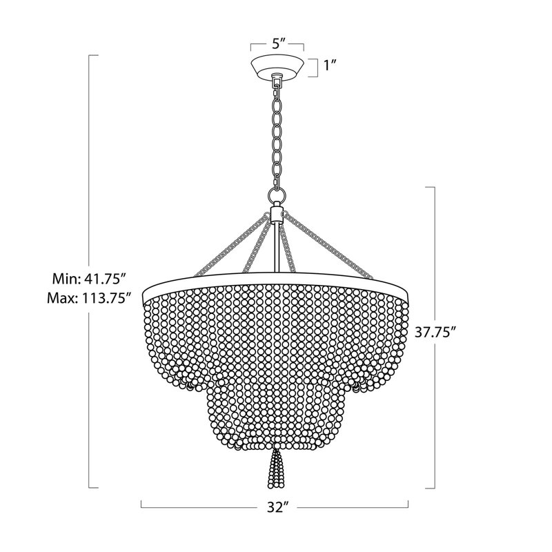 Cameron Chandelier (White)