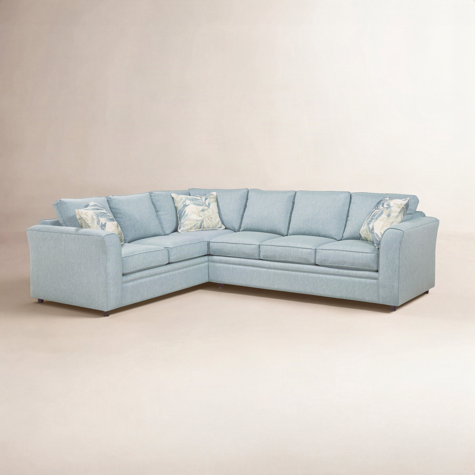 Northfield Sectional, Left Hand Facing, Basic Blue; 0317-63