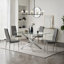 Dayeli Glass Top Metal Base Dining Table-2076506267