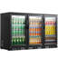 Kalamera three-door 11.2cu.ft back bar undercounter commercial beverage cooler