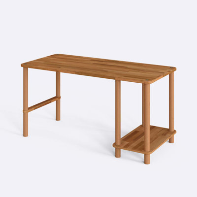 Bureau d'écriture Pierre, bureau d'écriture minimaliste en bois de hêtre massif
