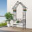 Metal Garden Arch With Bench Turned Into Flower Stand W58.07*H97.24 Climbing Plants Support Rose Arch Outdoor Black