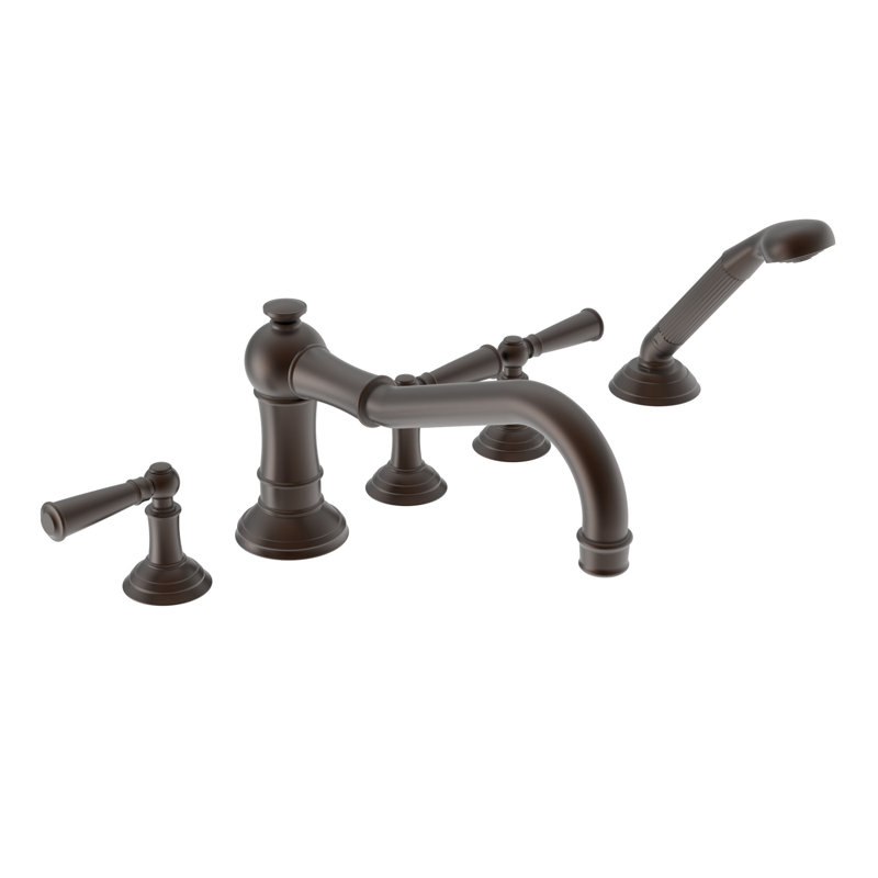 Roman Tub Faucet With Hand Shower, English Bronze
