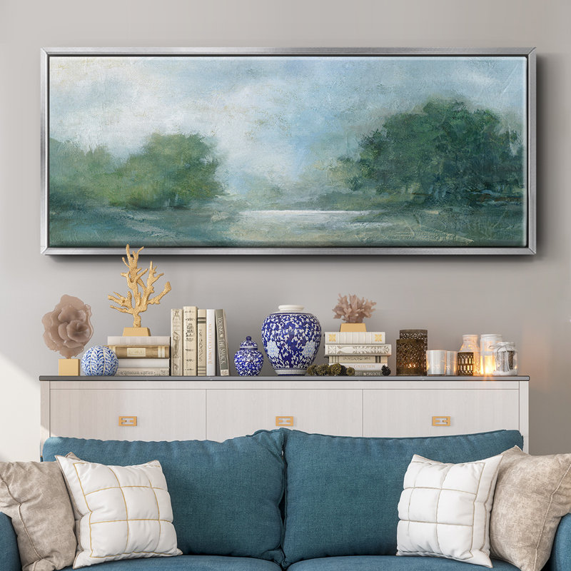 Summer Afternoon- Framed Canvas, 8" H x 20" W