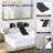 Double Handle Wall Mounted Bathroom Faucet with Waterfall Spout-138676609