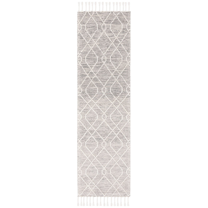 Ajanea Flat Weave Wool Geometric Rug, Runner 2'3" x 8'