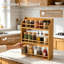 Freestanding Wood Spice Rack