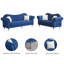 Ensemble de salon 2 pièces en velours-710135264