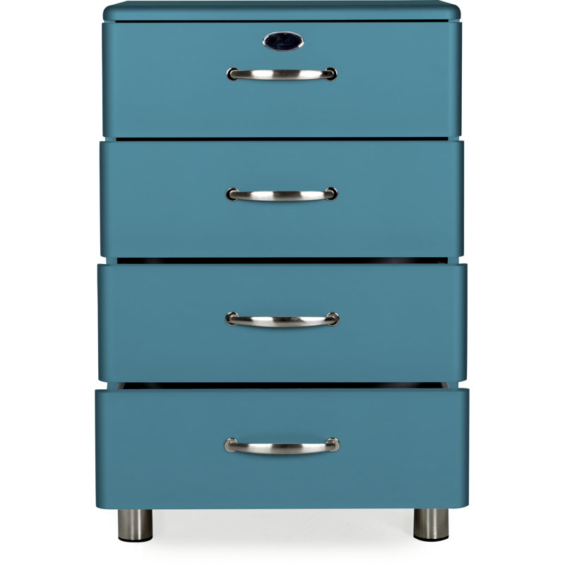 Commode 4 tiroirs Malibu, Blue