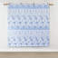 Housse de couette simple / simple TG avec rayures florales bleues, microfibre, literie en microfibre rayée lavable, fermeture à boutons, lavable, 2 taies décoratives incluses-130428791