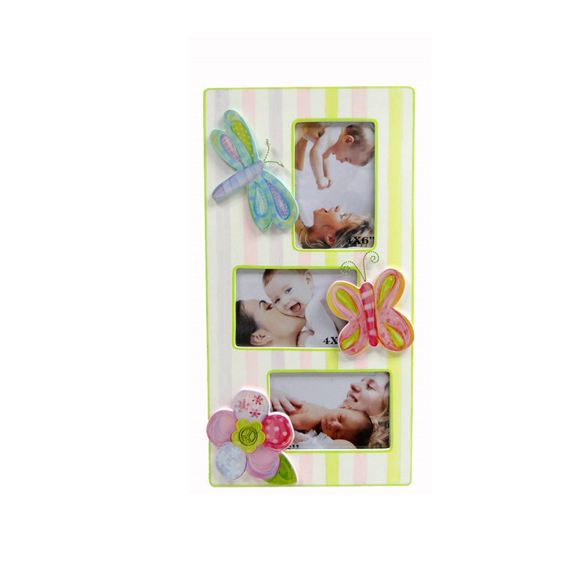Cadre photo fleur et papillon Talullah