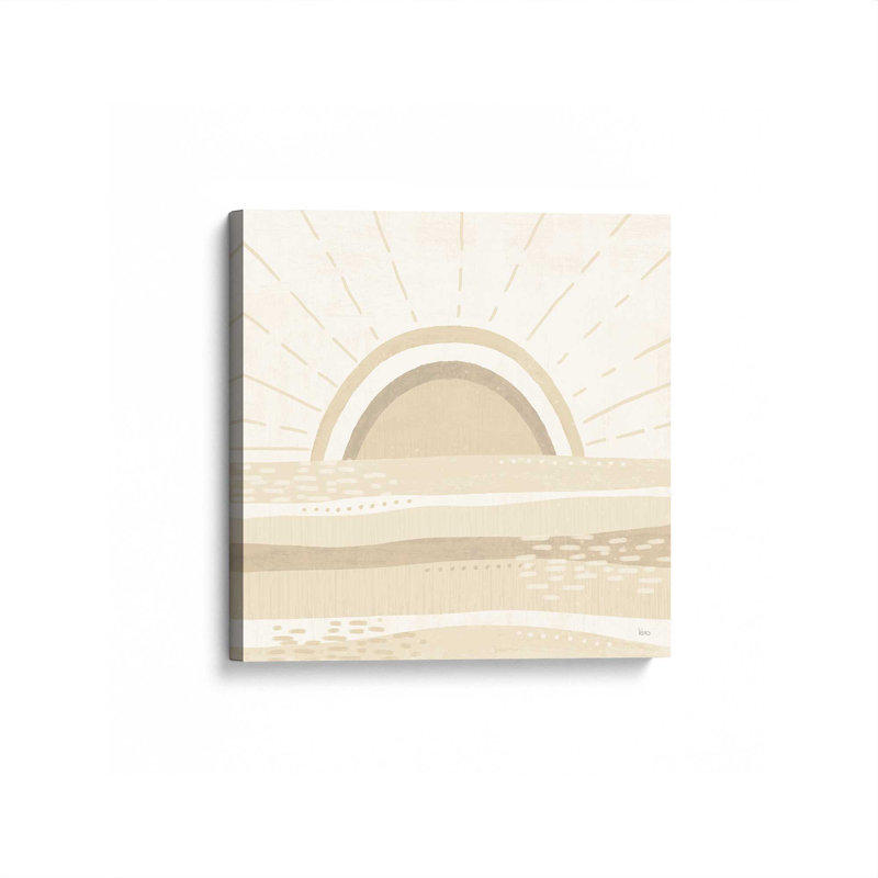 Impression sur toile Sandy Sunrise, 12 po x 12 po