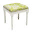 Tabouret de coiffeuse en lin gris avec pivoine grise-1283452774-1283452794