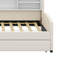 Lit plateforme simple tapissier avec rangement intégré et tiroirs-118807346