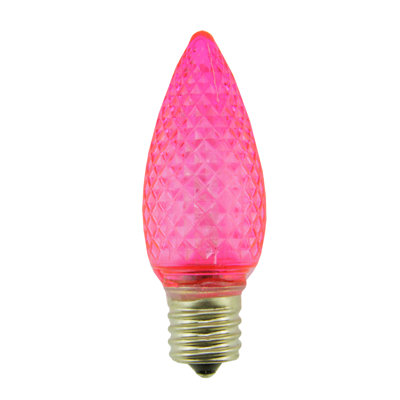 Faceted Transparent LED C9 Christmas Replacement Bulbs