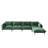 Almendarez Traci Upholstered 147.24'' Wide Velvet Reversible Modular Sofa & Chaise,5-piece-1356529696