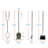 Arun Iron Fireplace Tool Set