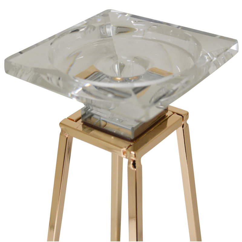 Metal Pillar Candlestick Tealight Holder