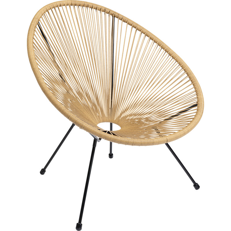 Acapulco armchair, Natural brown