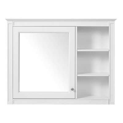 36x28 Inch Bathroom Medicine Cabinet with Mirror, Wall Mounted Modern Storage Cabinet with Adjustable Glass Shelf, Large Mirror Cabinet for Bathroom Wall, Anti-Fog LED Mirror