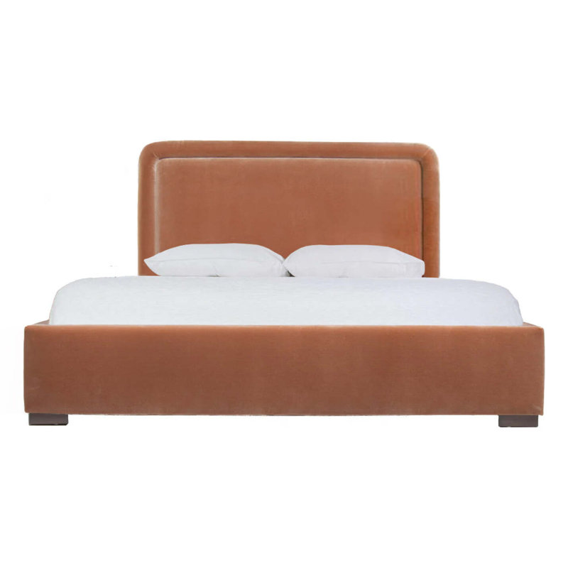 Kit Upholstered Bed, King, Brown