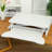 32 Inch White Sit To Stand Desk Converter, Suited For Dual Monitor And Laptop Combos, With Wide Keyboard Mount Bracket