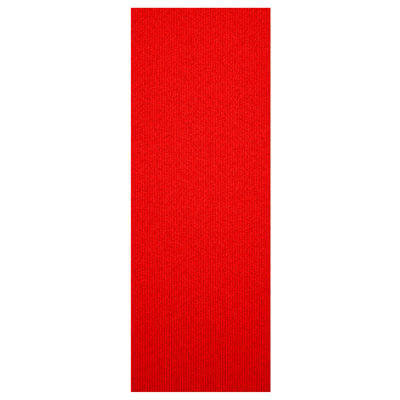 Non-Slip, Dirt-Trapping, Heavy-Duty Utility Runner Rug - (Extra-Long Custom Sizes Up to 55ft) - Absorbent for All-Weather, High-Traffic Entryways, Hallways, Patios & Offices - Red