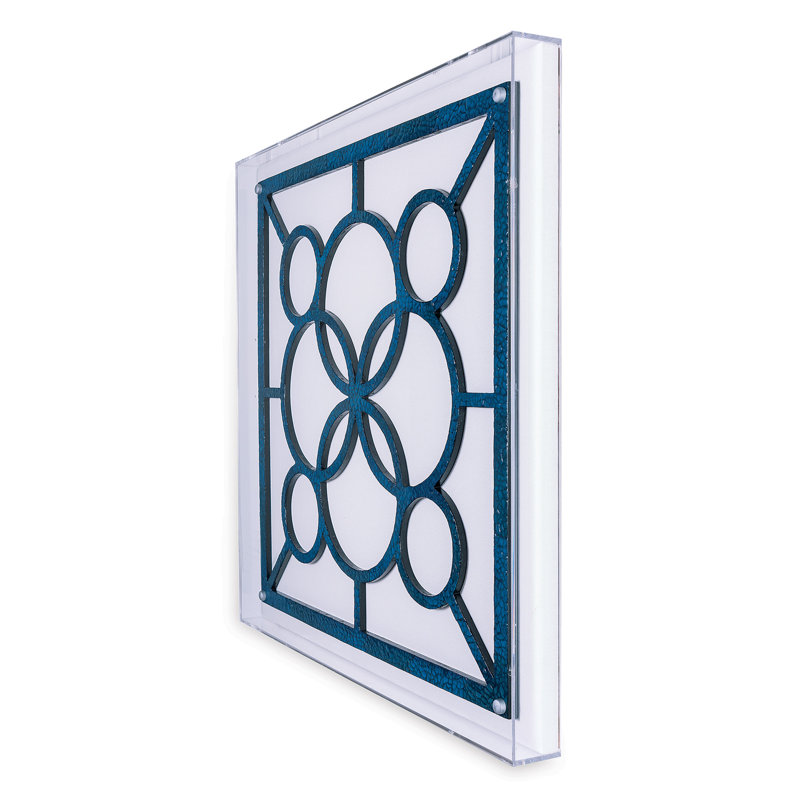 Wood Wall Decor, Blue/White