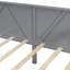 Lit de jour gris simple avec teinte élégante et fonction polyvalente, pieds en pin massif, rangement pratique sous le lit. L 79,5 po x l 42,3 po x L 34,7 po, certaines nécessitant un assemblage, conception moderne, double ou lit, rangement