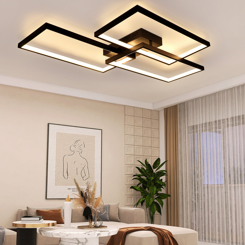 Coben LED Flush Mount, Black