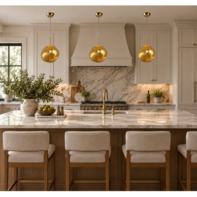Modern 1 Light Acrylic Orb Pendant