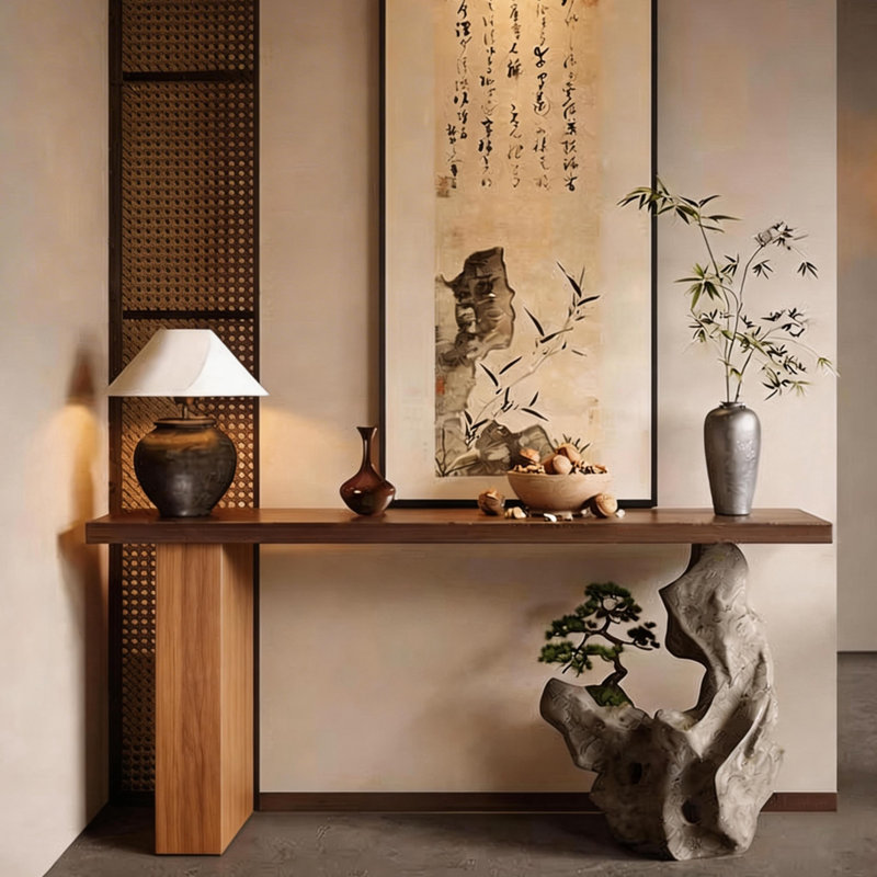 Console Wabi-sabi, H 31,5 po x l 59 po x P 11,8 po