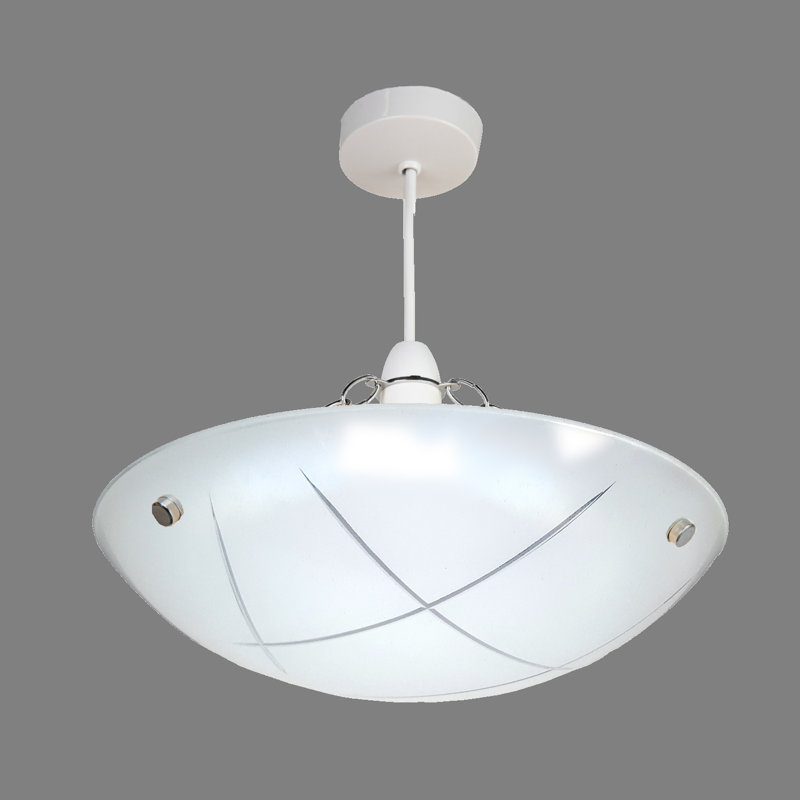 Linear 35cm Glass Bowl Ceiling Pendant Shade