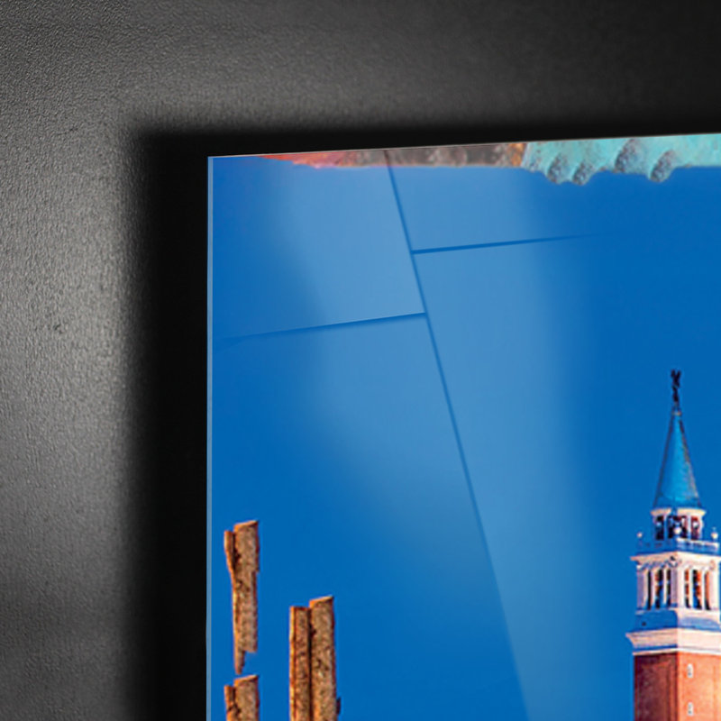 Venice by Night 1 Piece Wall Art, 65cm H x 95cm W