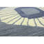 Tapis en laine bleu clair à motif abstrait Hemmer-715554720