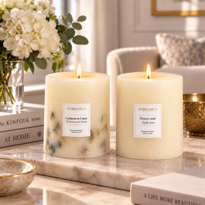 Scented Unscented Flameless Pillar Candle
