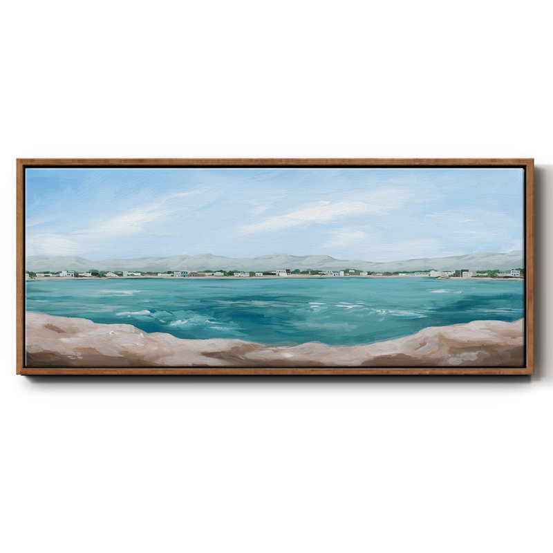 Turquoise Isle III - toile encadrée, H 24 po x l 60 po