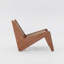 Chaise d'appoint en bois massif et rotin