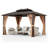 13 pi. L 10 pi. D Pavillon de jardin en aluminium