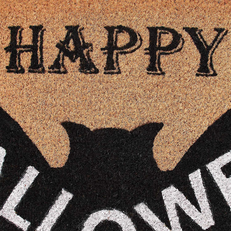 Paillasson chauve-souris multicolore en forme de chauve-souris Halloween, 18 po x 30 po