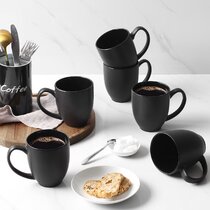 Socorro Black Cappuccino Mug and Saucer Set + Reviews