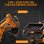 4 en 1 JCB Licensed 12V Kids Ride On Electric Car - Excavator, Bulldozer & Tractor - Télécommande, Siège réglable, Chargeur frontal, Fonction de fouille, Avertisseur sonore, Pneus EVA durables - Jaune-132968753